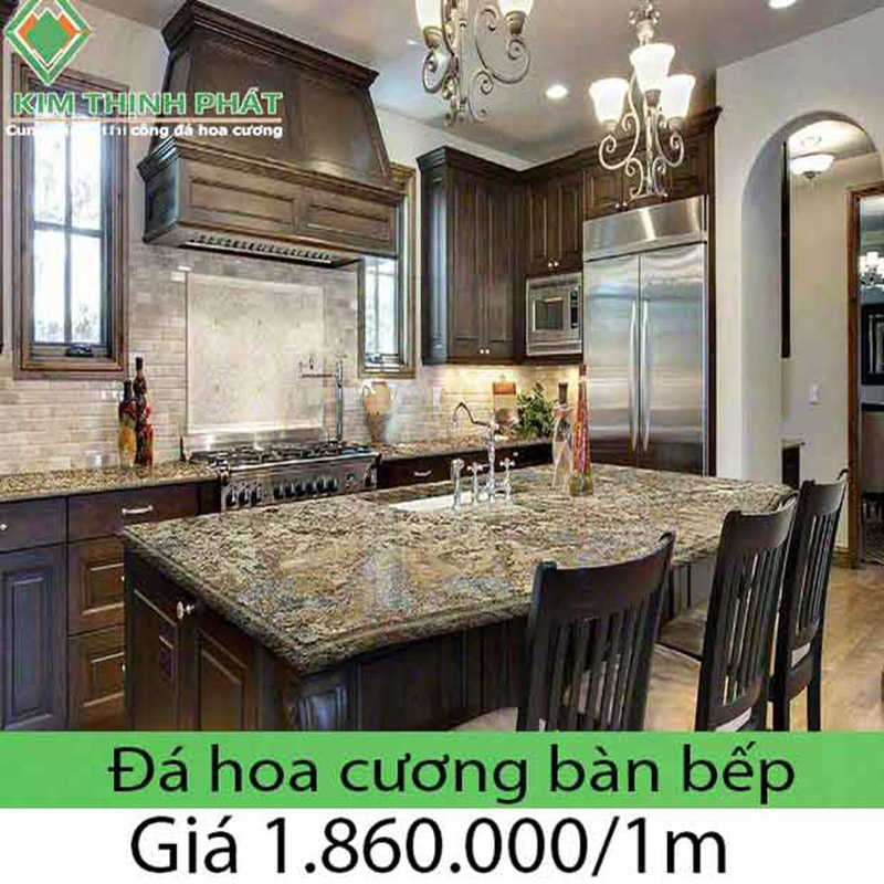 Bếp đá hoa cương granite hoàn toàn đáp ứng được yêu cầu