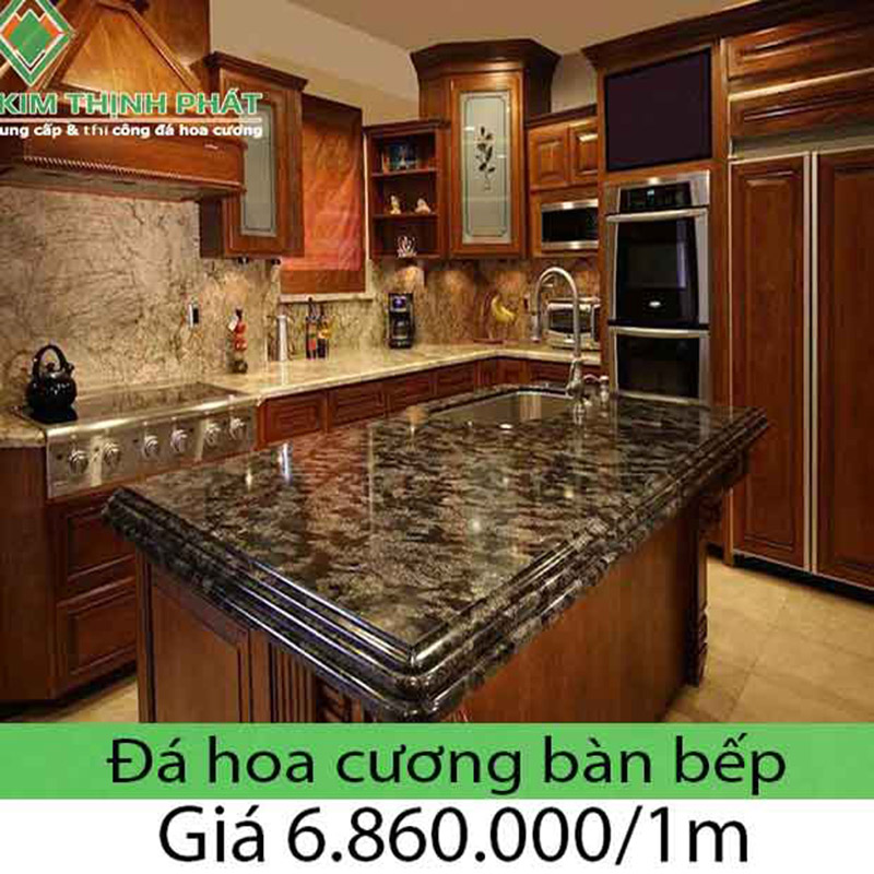 Bếp đá hoa cương granite trong thiết kế nội và ngoại thất ngôi nhà