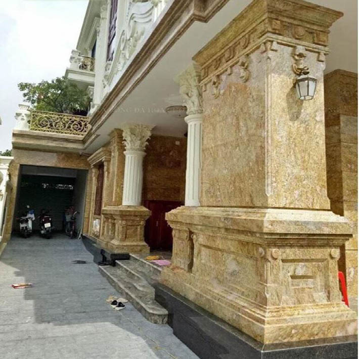 Cột đá hoa cương granite dùng cho ngôi nhà lại mang đến sự nổi bật và cực thoải mái