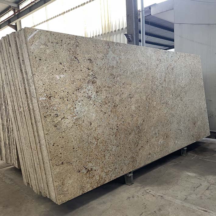 Đá hoa cương granite màu sắc ấm không gian nhà bếp